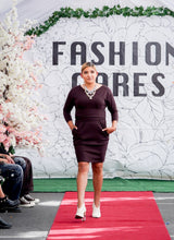 Load image into Gallery viewer, SINDY -Lupe Long Sleeve Shift Dress
